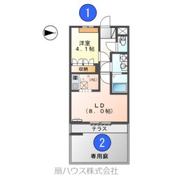 紀伊駅 徒歩25分 1階の物件間取画像